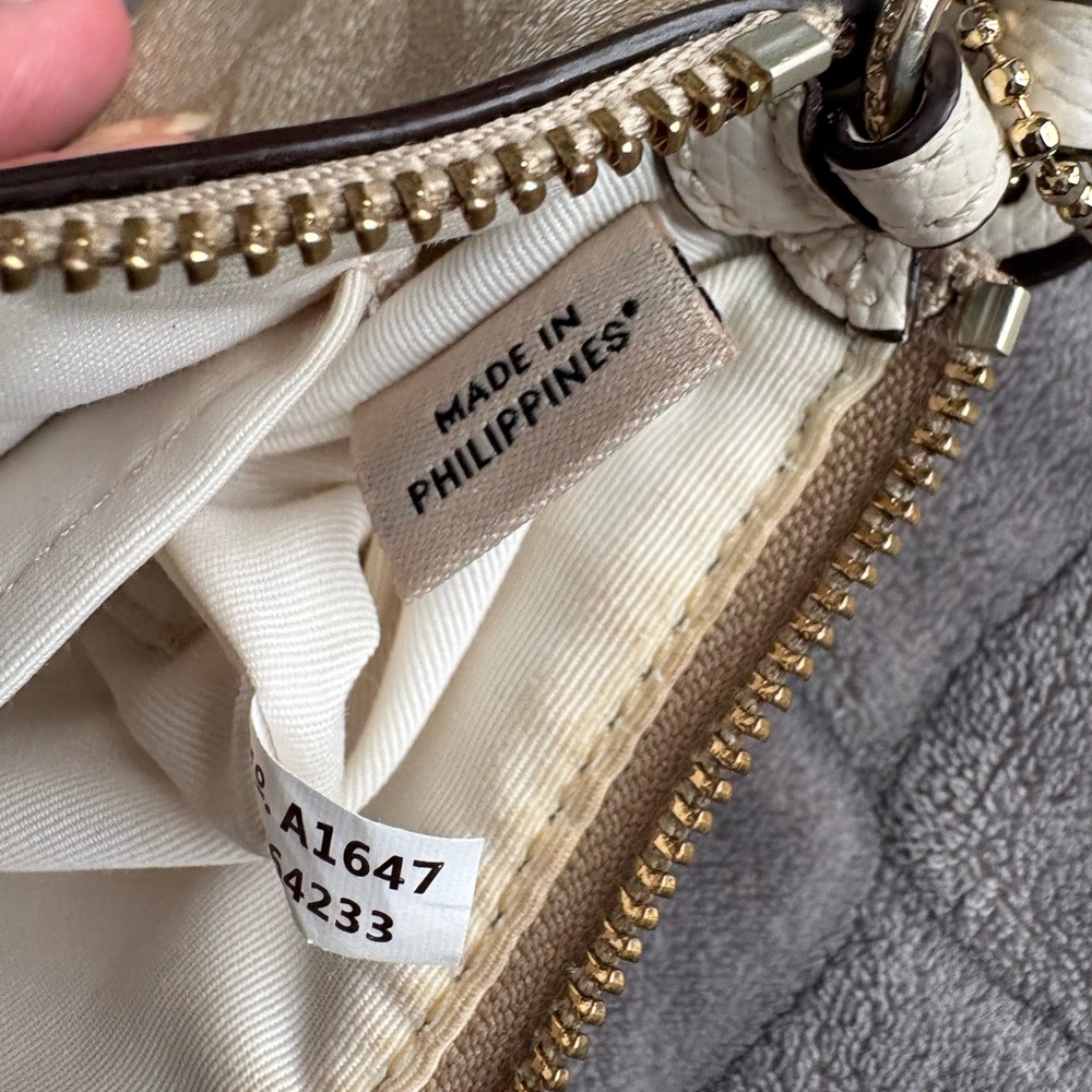 Coach Corner Zip Wristlet in Signature Coated Canvas - Picture 14 of 16